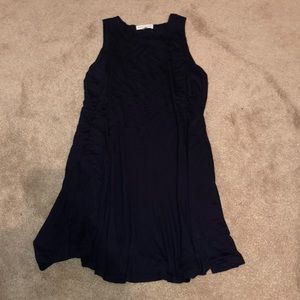 Navy T-shirt flowy dress